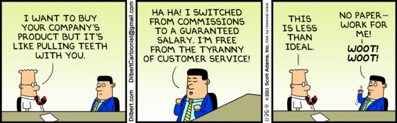 Tira diaria de Dilbert, 2011-11-25